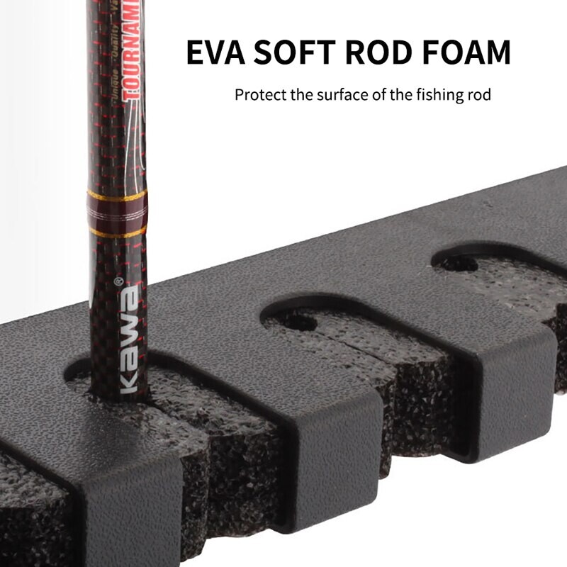 Suporturi pentru undiță de pescuit 2 buc. Suport vertical pentru undițe de pe perete Depozitați până la 6 lansete Suport ABS pentru undiță de pescuit eficient în spațiu Instrument de depozitare pentru montare pe perete