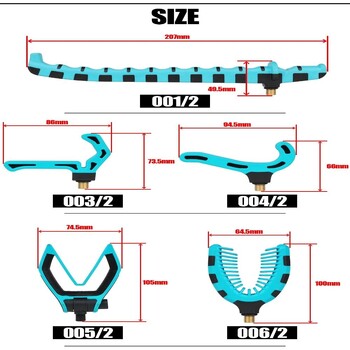 V/C/U форма Feeder Rod Rest Нов държач за въдица Скоба за аксесоари за риболов Риболовни принадлежности Фидер за глава