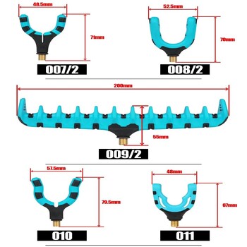 V/C/U форма Feeder Rod Rest Нов държач за въдица Скоба за аксесоари за риболов Риболовни принадлежности Фидер за глава