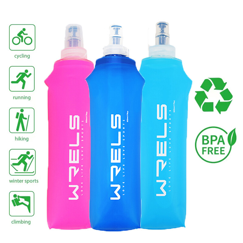 500 ml sklopivi sportski TPU materijal, silikonski usnik, mekani za nošenje