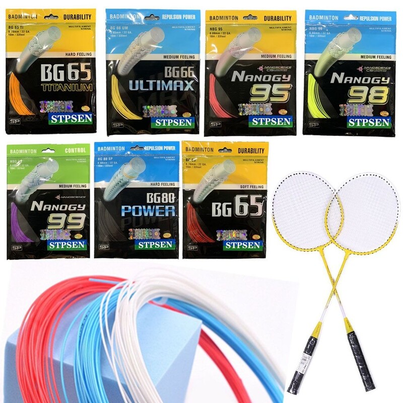 Alat za žice za badminton u nasumičnim bojama, promjer dužine 0,7 mm, žica za reket od 10 m BG65 BG65Ti BG66ultmax žica za reket