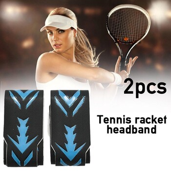 2 τμχ 3D Tennis Paddle Head Tape for Beach Tennis Racket Protection Tape Head Tape Protector 3,8CM*40CM*0,1CM