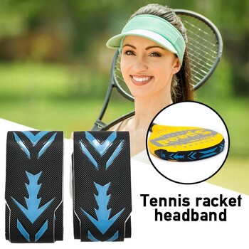 2 τμχ 3D Tennis Paddle Head Tape for Beach Tennis Racket Protection Tape Head Tape Protector 3,8CM*40CM*0,1CM