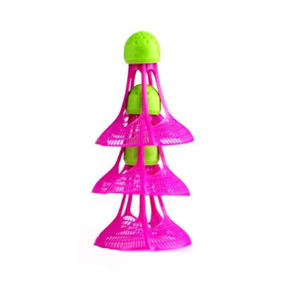 3 TK tuulekindel sulgpalli sulgpalli tuulekindlustreeningu tarvikud välispordi mitmevärvilise nailonist sulgpalli pall