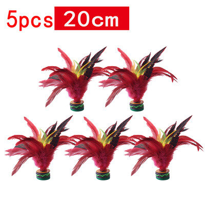 1-6 komada 20 cm pernati Jianzi šareno perje loptica prijenosni nožni kotačić pernata loptica fitness zabava