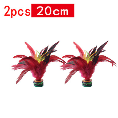 1-6 komada 20 cm pernati Jianzi šareno perje loptica prijenosni nožni kotačić pernata loptica fitness zabava