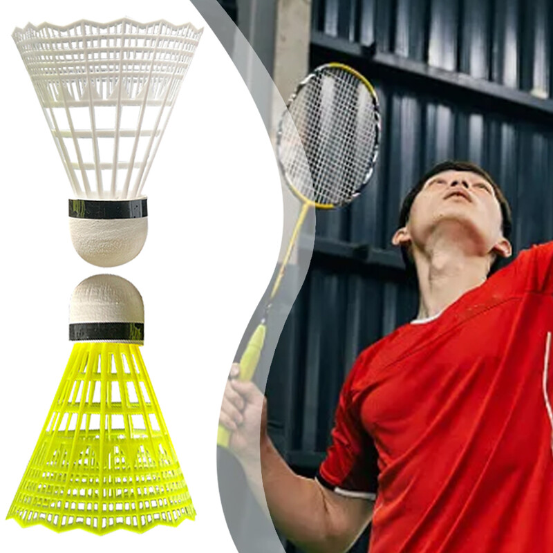 3/6 vnt High Speed Badminton Birdies Puikus stabilumo badmintono kamuoliukas Nailono badmintonas sportinei veiklai pradedantiesiems