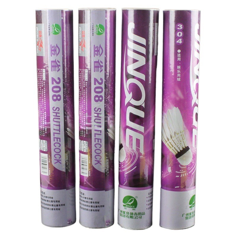 12 db Professzionális tollaslabda fehér libatoll tollaslabda istálló edző tollaslabda kültéri beltéri sport kiegészítők