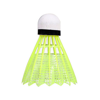 12Pcs Imitation Nylon Feather Badminton Plastic Birdies Σετ μπάλες Shuttlecock για εσωτερικούς εξωτερικούς χώρους αθλητικές δραστηριότητες/προπόνηση