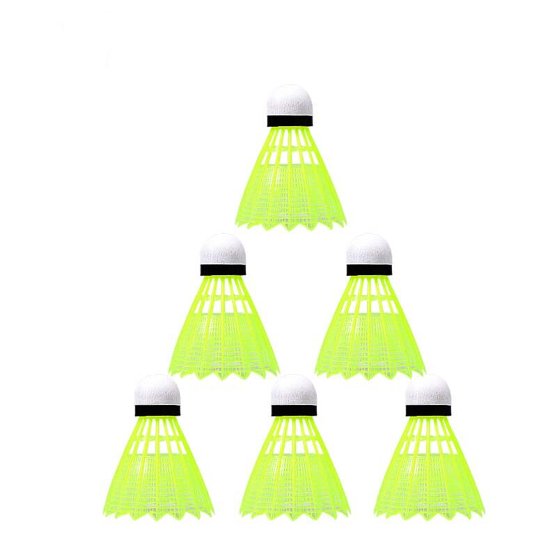 6 komada imitacija badmintonske loptice s plastičnom batinom s volanima s vlaknastom glavom reket za balon Sportski dodaci