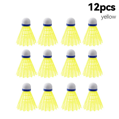 Najlonske loptice za badminton od 12 komada s velikom stabilnošću, izdržljivošću, lopte za trening za sportove na otvorenom