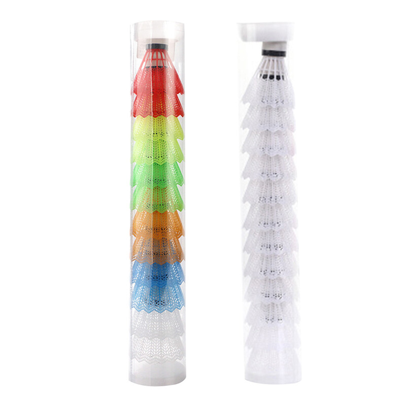 12 komada plastične loptice za badminton, lagani badminton za vježbanje udaranja, loptice za trening za dječju zabavu