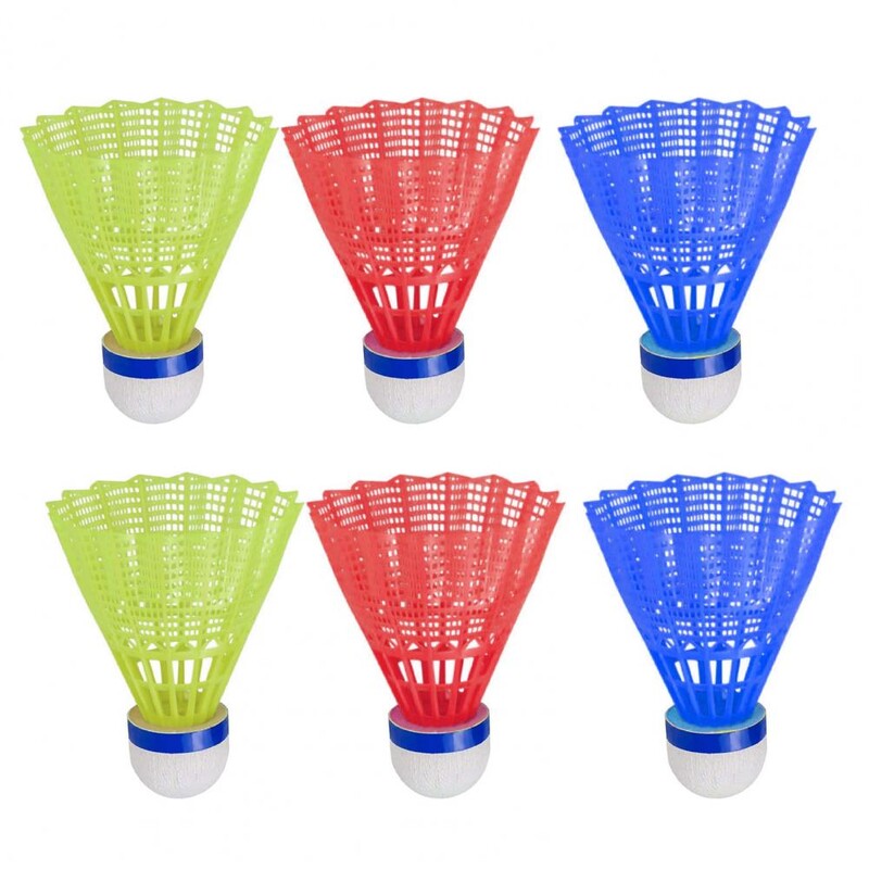6Pcs/Set Svjetleće loptice za badminton LED Pjenaste plastične sportske badminton šarene svjetleće ručice Dječji LED set za badminton