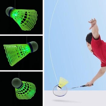 Φορητό Badminton Trainer Ρομπότ πρακτικής άσκησης Badminton Self-study Training Rebound Badminton Tool Professional Shuttlecock Supplies