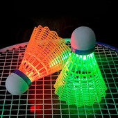 6kom LED badminton lopta koja svijetli, plastične kuglice za badminton, šarene svjetleće lopte Sportski trening u/igra na otvorenom