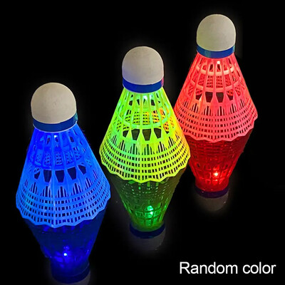 6kom LED badminton lopta koja svijetli, plastične kuglice za badminton, šarene svjetleće lopte Sportski trening u/igra na otvorenom