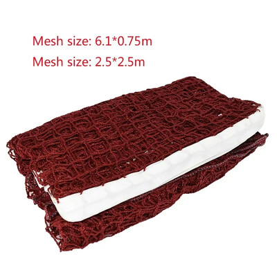 6,1 m X 0,75 m Profesionalna jednostavna, prijenosna i sklopiva standardna mreža za badminton za sportski trening Vanjska teniska mreža za odbojku