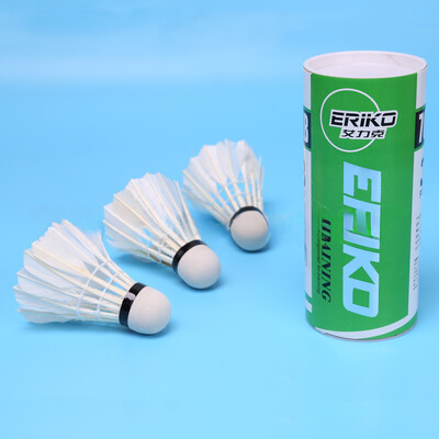 3 τμχ Υψηλής ποιότητας μπάντμιντον Shuttlecock μπάλα αθλητικό εργαλείο Ανθεκτικής κεφαλής αφρού μαλακής υφής Ρακέτα μπάντμιντον Φτερό πάπιας μπάντμιντον