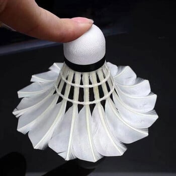 6/12Pcs Household Badminton Training Ball Stable Stable Durable Badminton Shuttlecock Black Goose Feather Professional Χονδρική