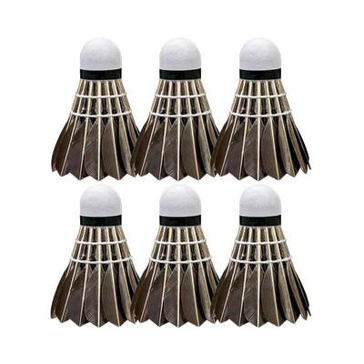 6/12 kom. Kućna lopta za badminton, stabilna, izdržljiva, balon za badminton, crna guščja pera, profesionalna veleprodaja