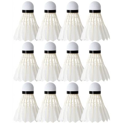 6/12 kom. Kućna lopta za badminton, stabilna, izdržljiva, balon za badminton, crna guščja pera, profesionalna veleprodaja