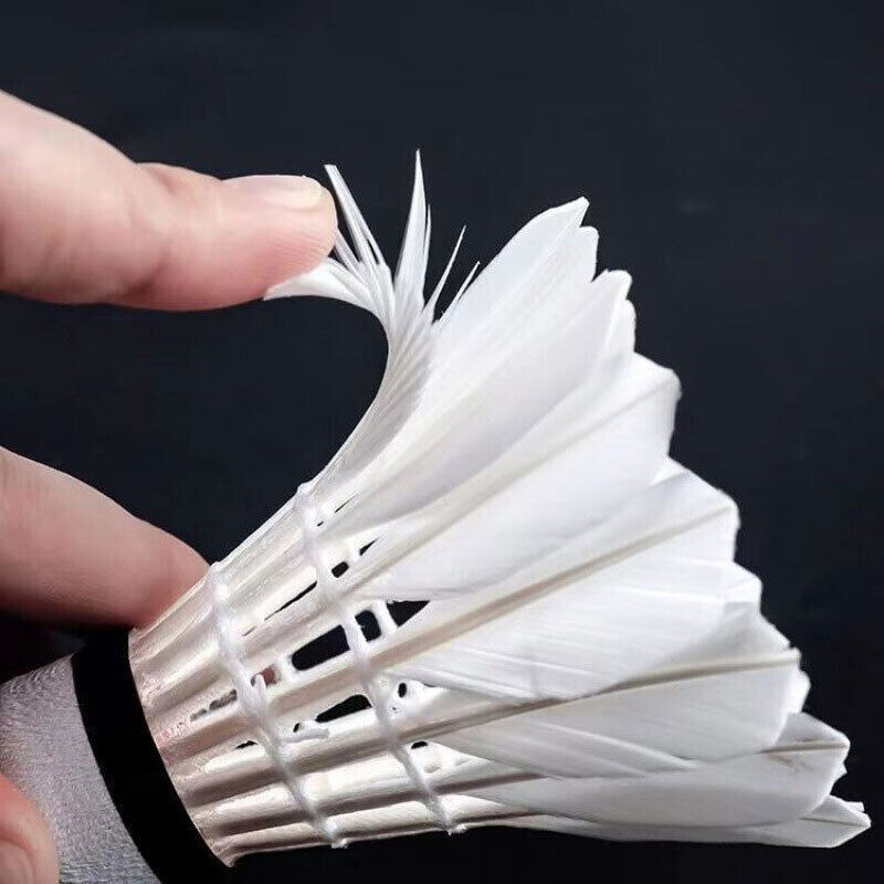 6/12 kom. Kućna lopta za badminton, stabilna, izdržljiva, balon za badminton, crna guščja pera, profesionalna veleprodaja