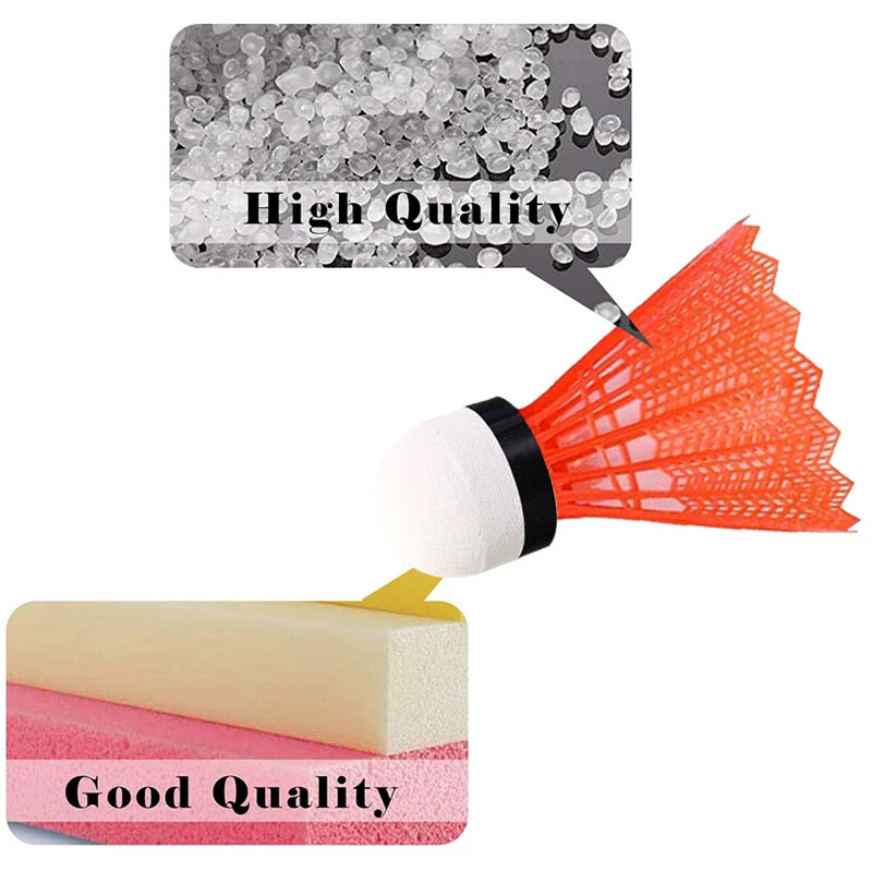 12PCS/lot Profesionalna plastična kuglasta glava od pjene za badminton, šareni balon Speedminton, dodaci za badminton, sportski trening