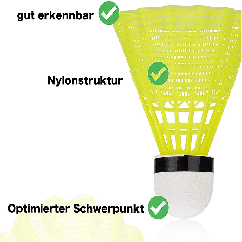 12PCS/lot Profesionalna plastična kuglasta glava od pjene za badminton, šareni balon Speedminton, dodaci za badminton, sportski trening