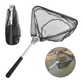 Sklopiva trokutasta ribarska mreža 50 cm, prijenosna, izdržljiva teleskopska podvozna mreža od aluminijske legure Mreža za hvatanje šarana, ribolovni pribor