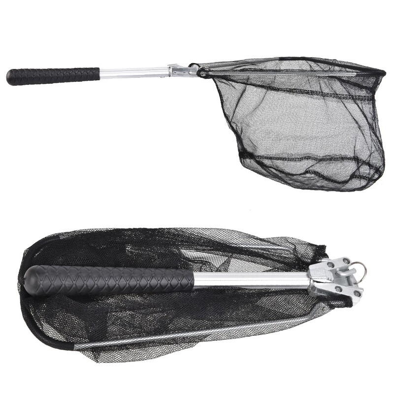 Sklopiva trokutasta ribarska mreža 50 cm, prijenosna, izdržljiva teleskopska podvozna mreža od aluminijske legure Mreža za hvatanje šarana, ribolovni pribor