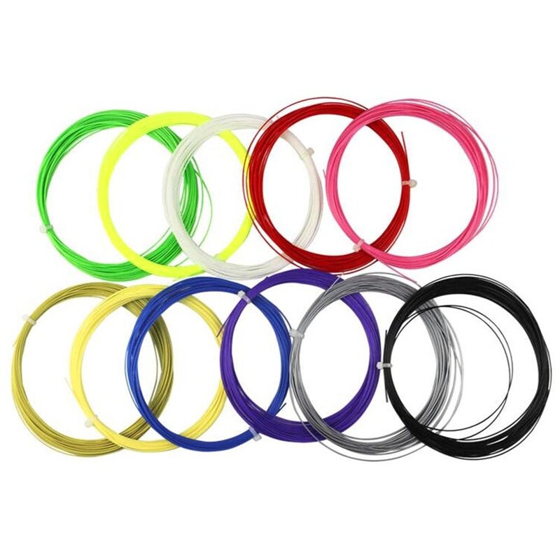 Badmintono stygų linija Didelio lankstumo smūgius sugerianti nailoninė rakečių styga Patvari badmintono rakečių linija treniruotėms Patvari