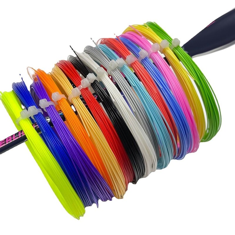 Badmintono stygų linija Didelio lankstumo smūgius sugerianti nailoninė rakečių styga Patvari badmintono rakečių linija treniruotėms Patvari