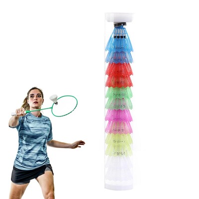 12 komada bijelih ručica za badminton, praktičan dizajn, beskrajno zabavna rekreacijska igra prikladna za utakmice u zatvorenom i na otvorenom