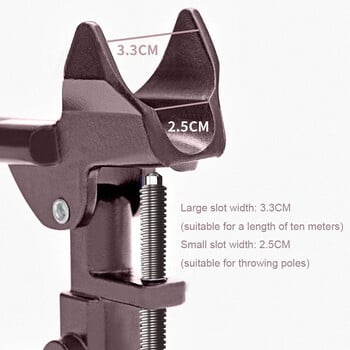Регулируема стойка за въдица от неръждаема стомана Държач за прът Щепсел Вложка Заземяване Преносим за риболовни инструменти Поддържаща стойка