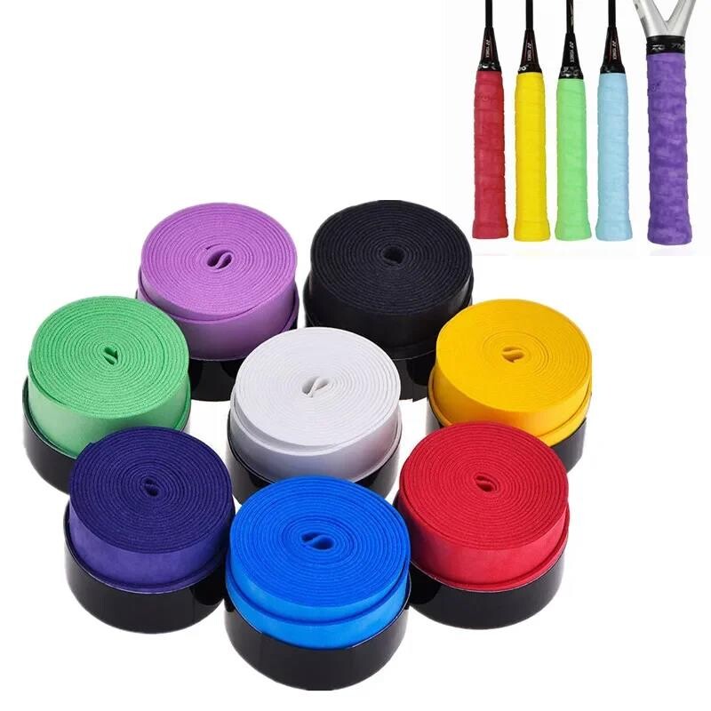 Rukohvat za teniski reket Protuklizne obloge koje upijaju znoj Ručke za badminton Ručke za reket Vibracijski gornji rukohvat Traka za znoj Hot Sports