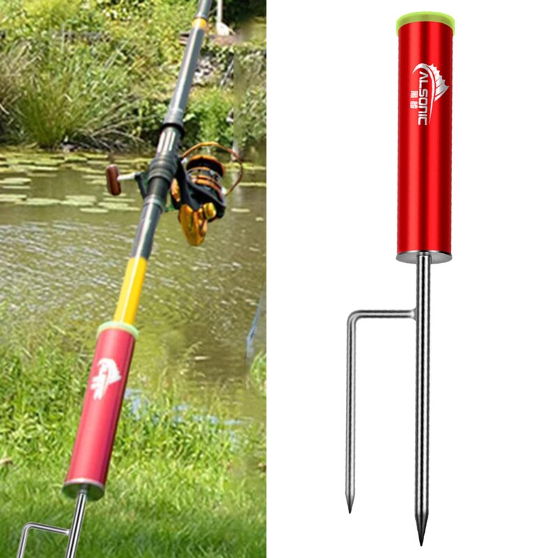Suport pentru undiță de pescuit, portabil, durabil, pentru undița de pescuit pentru lacul în aer liber