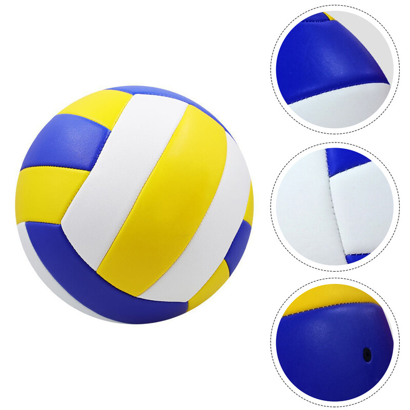 1buc No.5 Volei PVC Profesional Volei de competiție pentru plajă, în aer liber, minge de antrenament în interior, lumină moale, etanș la aer, 20,5 cm