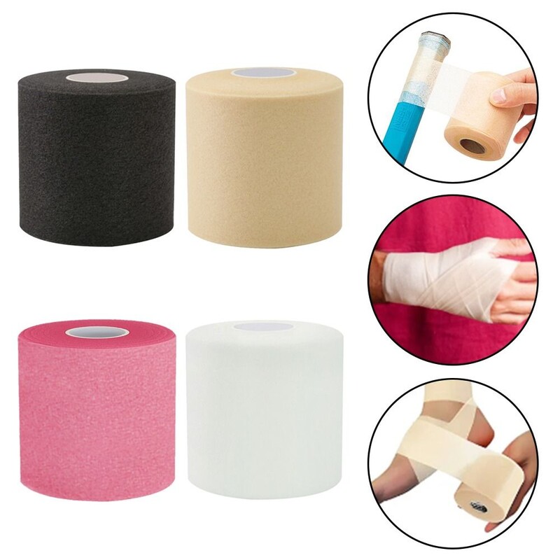 1/2 buc. Bandaj din spumă PU Coturi Rachetă de badminton Overgrip Mâner absorbant de șoc Membrană elastică, respirabilă, spumă moale