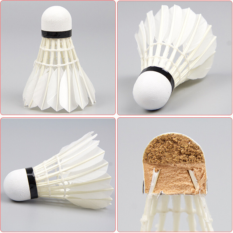 White goose feather badminton indoor and outdoor natjecateljski trening protiv treninga badminton
