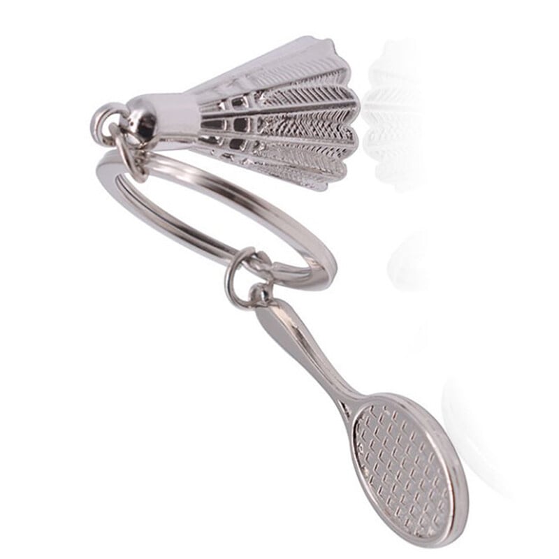 1 vnt Metalo režimas Stilius Kūrybiškų dovanų priedai Badmintono ir raketės raktų pakabukas raketinis raktų pakabukas raktų pakabukas Gimtadienio dovanoms