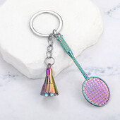 Kreativni metalni badminton privjesak za ključeve Privjesak Sportski privjesci za ključeve Poklon Ruksak Torbica Držač ključeva Dodaci