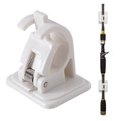 1kom zidni stalak za štap za pecanje, kopče za pohranu, stezaljke, držač, organizator