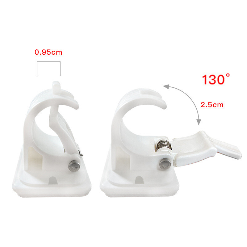 1kom zidni stalak za štap za pecanje, kopče za pohranu, stezaljke, držač, organizator