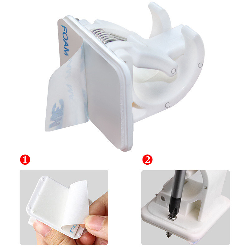 1kom zidni stalak za štap za pecanje, kopče za pohranu, stezaljke, držač, organizator