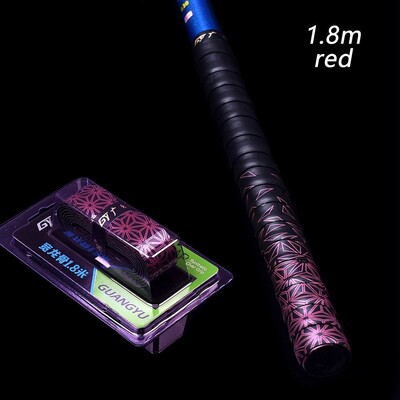 Dizajn kobilice od 1,8 m za palice za badminton, bejzbol, reket za tenis, squash, traka za držanje koja upija znoj, protuklizna traka, štap za pecanje, znojnica