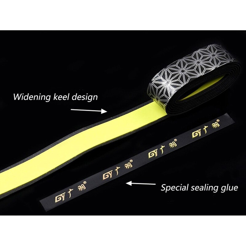 Dizajn kobilice od 1,8 m za palice za badminton, bejzbol, reket za tenis, squash, traka za držanje koja upija znoj, protuklizna traka, štap za pecanje, znojnica