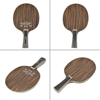 1PC Острие за тенис на маса Ebony Dalbergia Pingpong Racket Bottom Plate 5-Ply 6.2mm Ping Pong Paddle Board Bat Racquet Long Hands