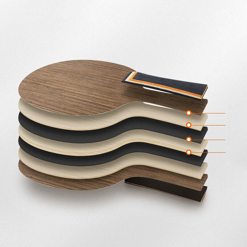 1PC Oštrica za stolni tenis Ebony Dalbergia Donja ploča reketa za stolni tenis 5-slojna 6,2 mm daska za veslanje za stolni tenis Šišmiš reket duge ručke