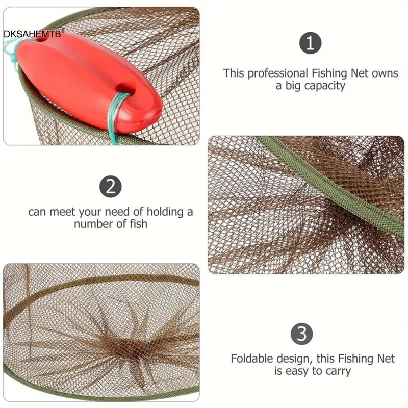 Prijenosna ribarska mreža Zamka presavijeni mamac za račiće, rakove, mamce za rakove, pribor za ribolov, pribor za kopneni ribolov na otvorenom
