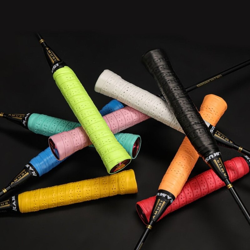 Sutirštintos badmintono raketės rankšluosčių rankenos Neslystanti prakaitą sugerianti juosta, skirta raketėms meškerėms, teniso rankšluoščių rankenoms